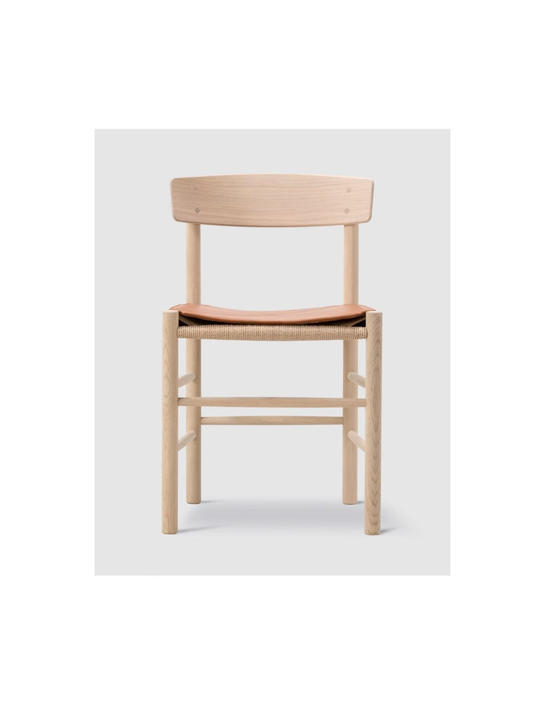 Cojín para J39 Mogensen Chair en cuero y piel de Fredericia - vista 8 | Nomad Interiors