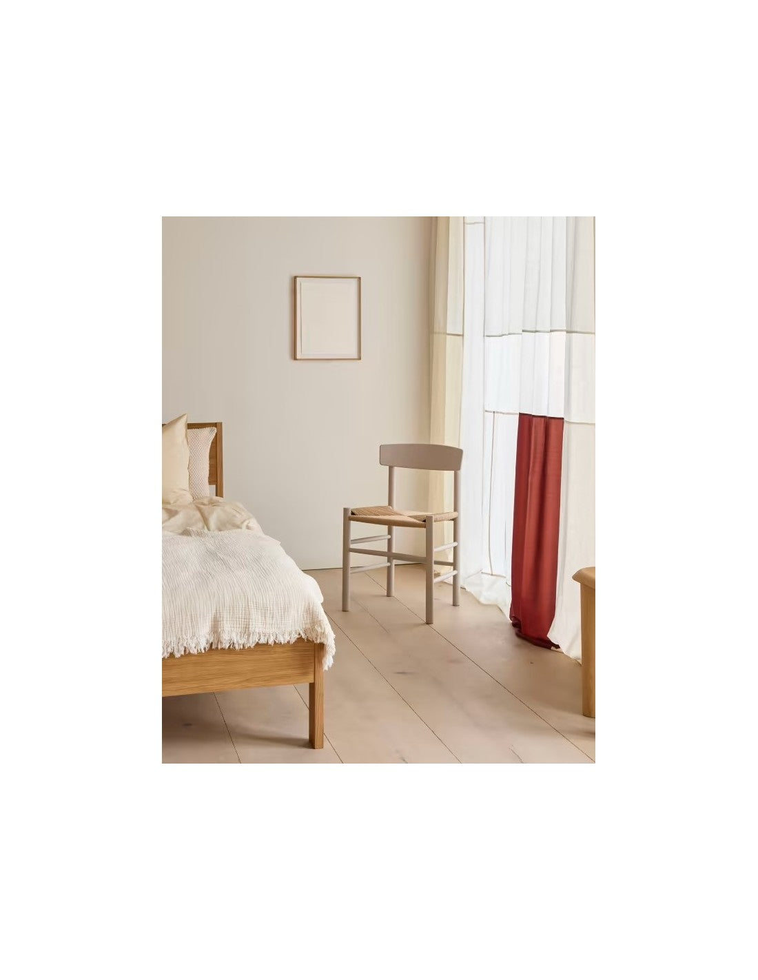 Cojín para J39 Mogensen Chair en cuero y piel de Fredericia - vista 7 | Nomad Interiors
