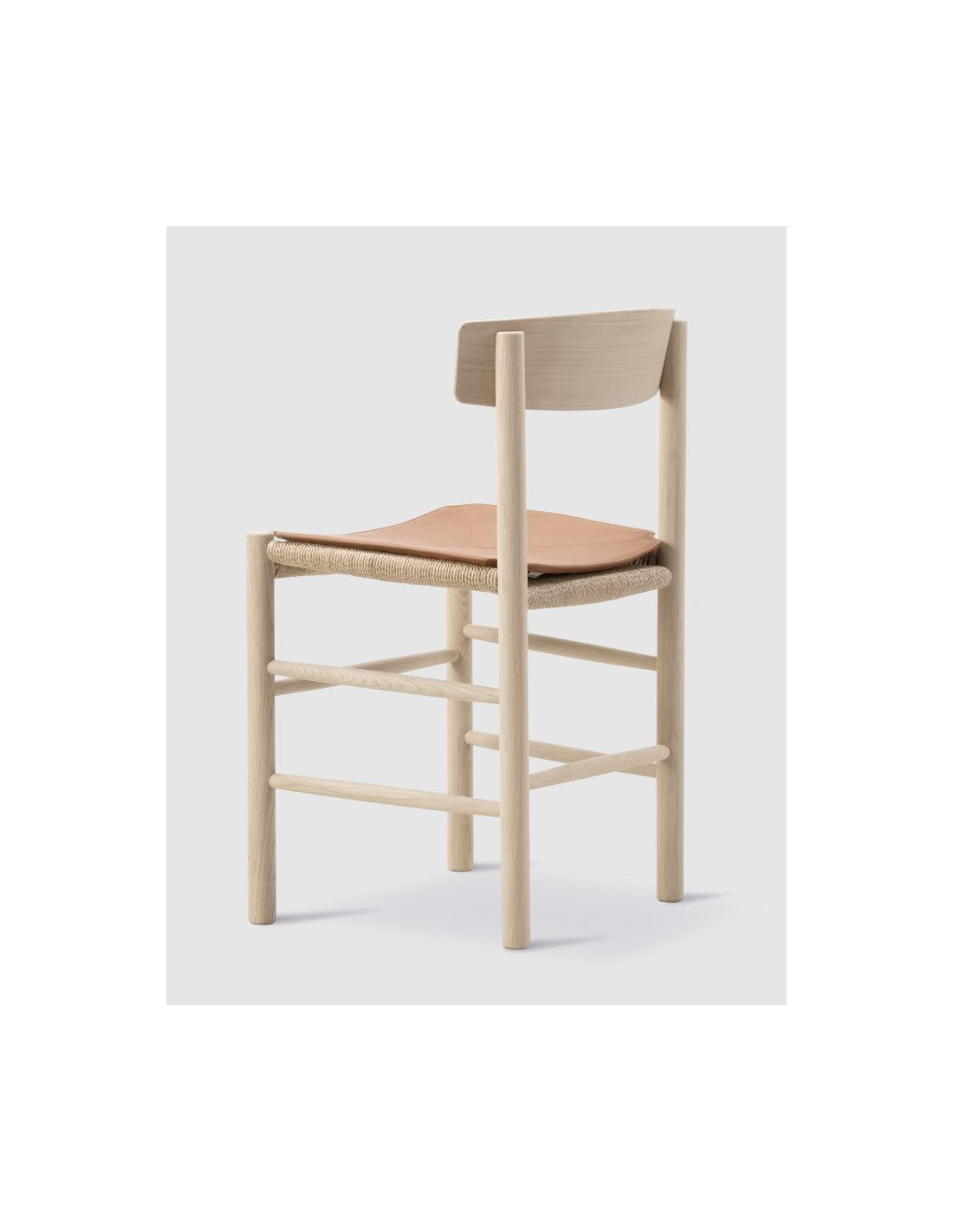Cojín para J39 Mogensen Chair en cuero y piel de Fredericia - textura | Nomad Interiors