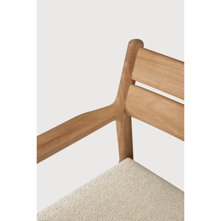 Silla de jardín Jack en teca de Ethnicraft - vista lateral | Nomad Interiors