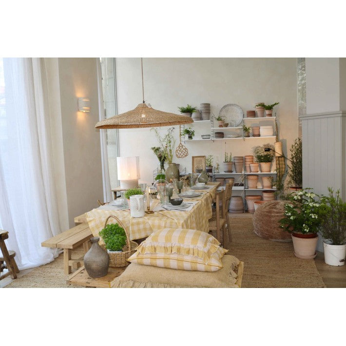 Silla de roble con respaldo de ratán de Nomad Home - detalle