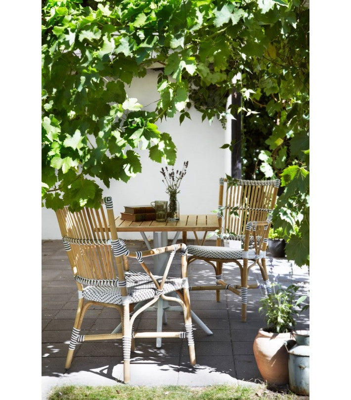 Silla Exterior Monique Arms en ratán y fibra natural de Nomad Home - vista 6
