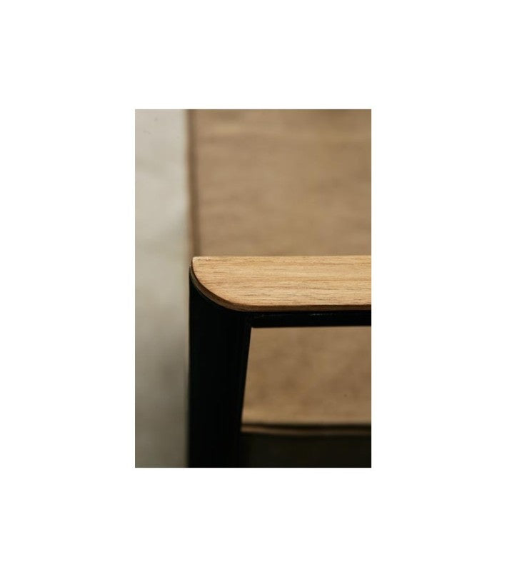Silla Lounge Cargo en roble y acero de Nomad Home - vista 8