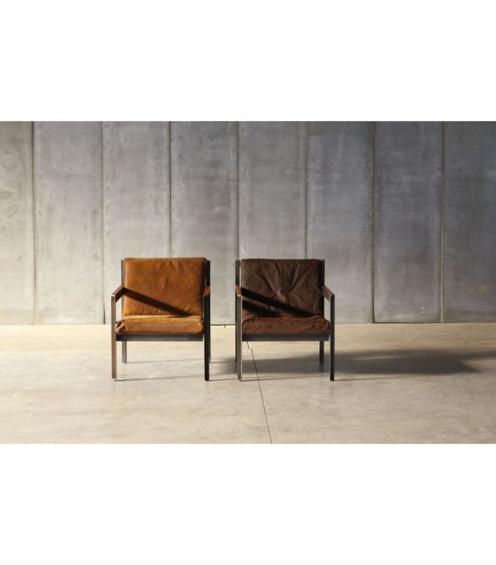 Silla Lounge Cargo en roble y acero de Nomad Home - vista 7