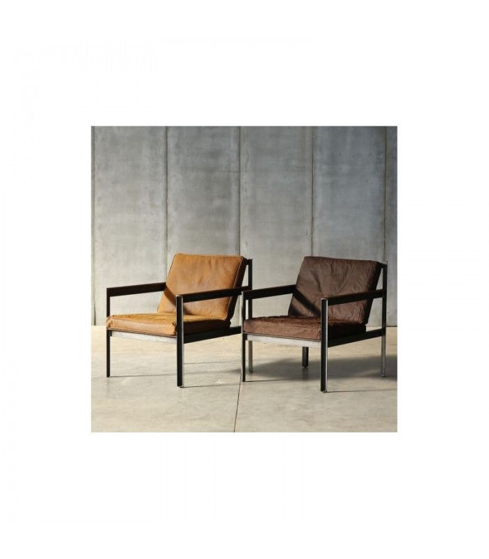 Silla Lounge Cargo en roble y acero de Nomad Home - vista 6