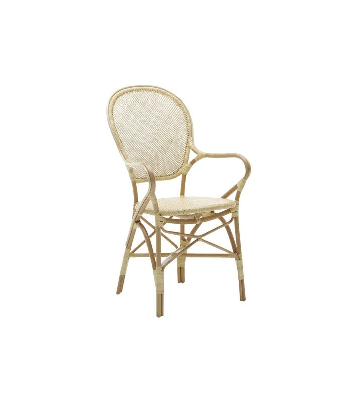 SILLA Rossini Arm Chair | Natural en ratán de Sika Design | Nomad Interiors