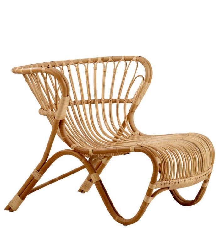 Sillón Fox en ratán de Sika Design - vista lateral | Nomad Interiors