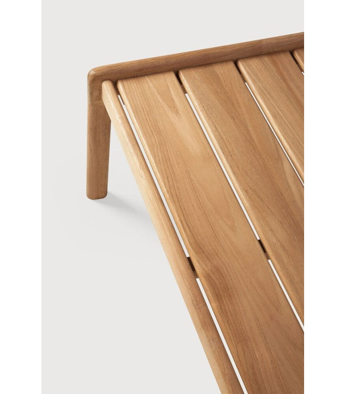 Mesa de centro Jack de exterior en teca de Ethnicraft - vista lateral | Nomad Interiors