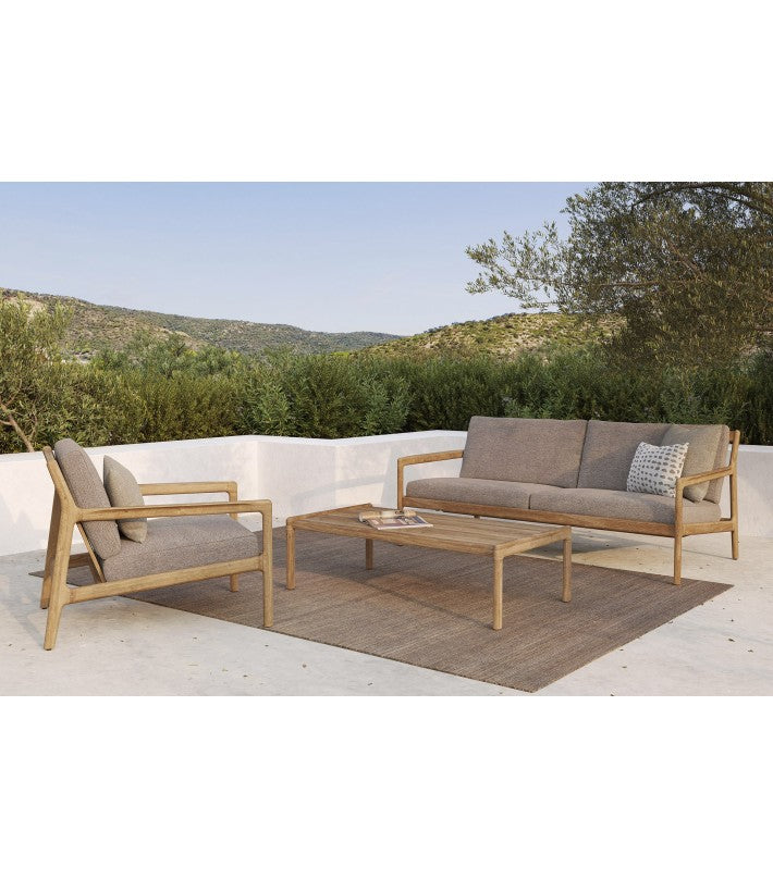 Mesa de centro Jack de exterior en teca de Ethnicraft - detalle | Nomad Interiors