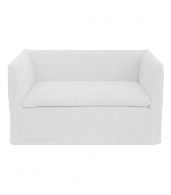 Sillón lino lavado Boho 144 de Maison de Vacances - vista lateral | Nomad Interiors