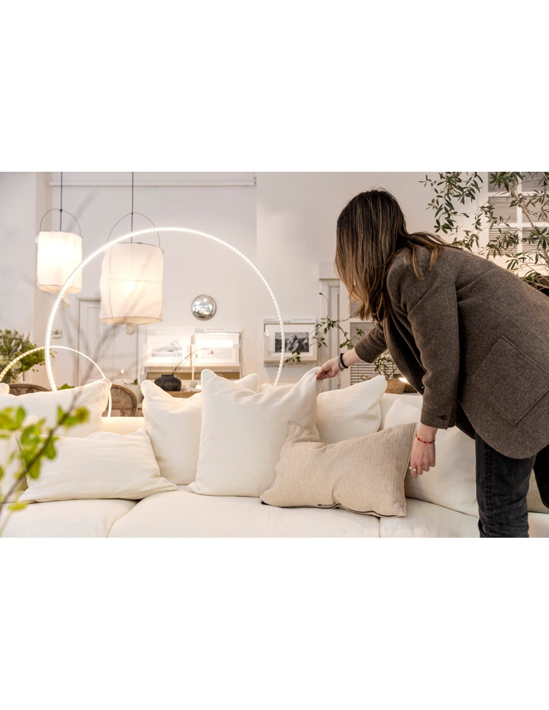 Sofá Marlotte en lino de Nomad Home - ambiente