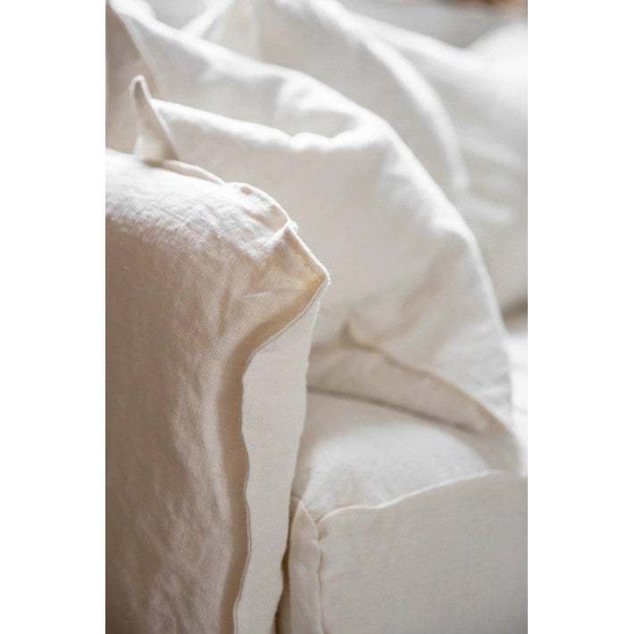 Sofá Cloud en lino y terciopelo de Nomad Home - textura