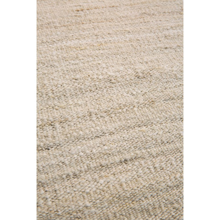 kilim Nomad Sand en lana de Ethnicraft - vista lateral