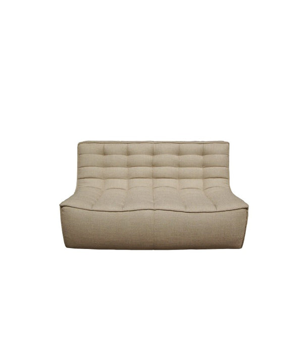 Sofá N701 2P en madera y fibra natural de Ethnicraft | Nomad Interiors