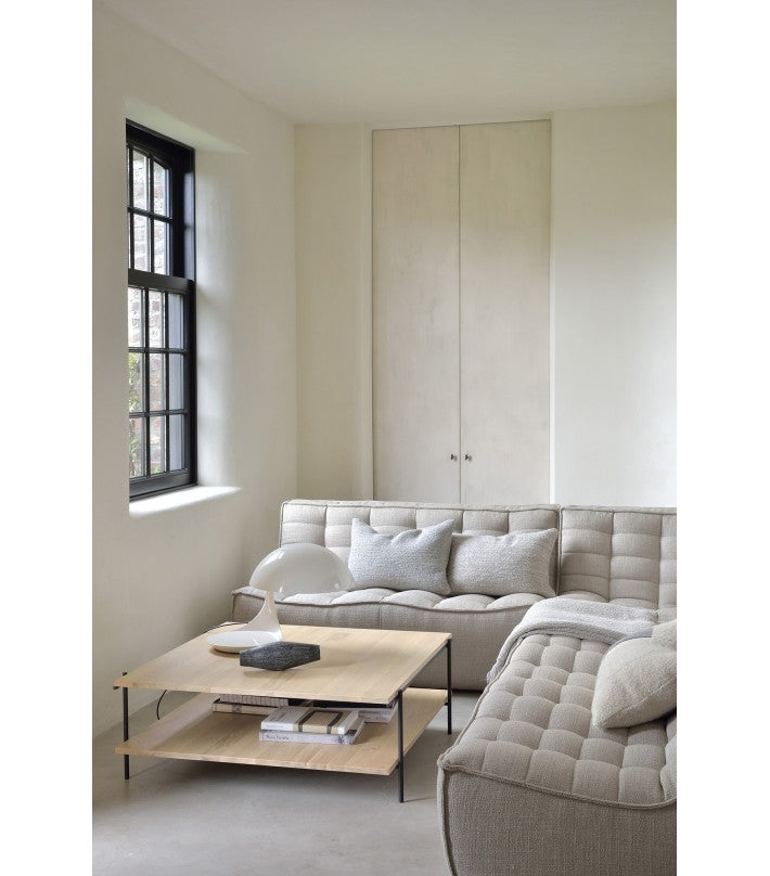 Sofá N701 3P Beige en madera y fibra natural de Ethnicraft - vista 6 | Nomad Interiors
