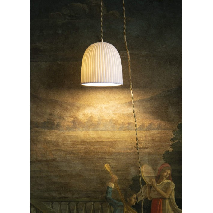 Lámpara Suspensión Corinthe Mate en lana y porcelana de Alix D. Reynis - ambiente | Nomad Interiors