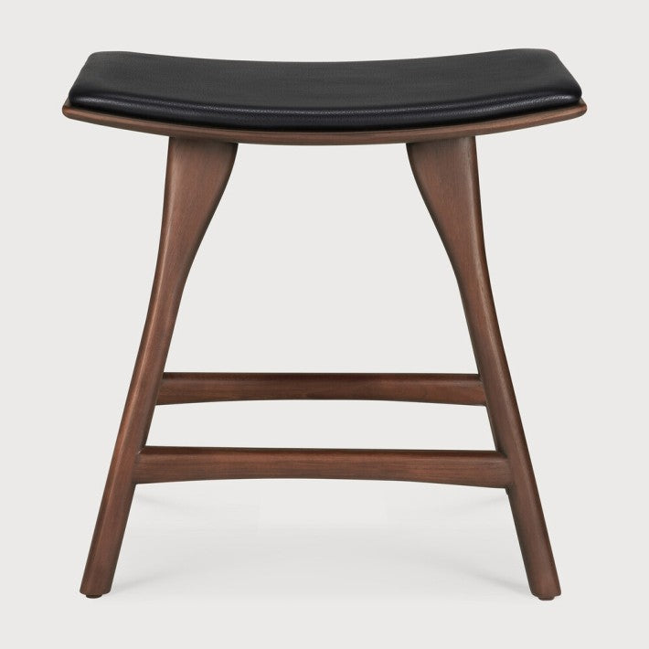 Taburete  Osso Teca de Ethnicraft - vista lateral | Nomad Interiors