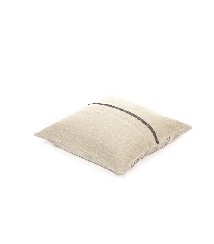 The Moroccan Stripe Pillow - Stripe en lino y lana de Nomad Home - vista 6