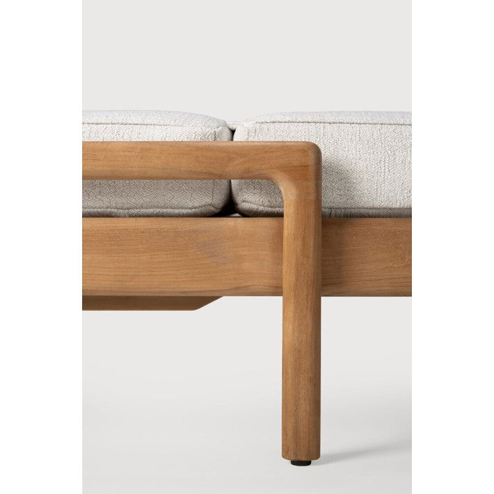 Tumbona de jardín ajustable Jack Blanca en teca de Ethnicraft - vista 6 | Nomad Interiors